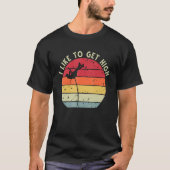Retro Sunset Pole Vault 10 Tシャツ (正面)