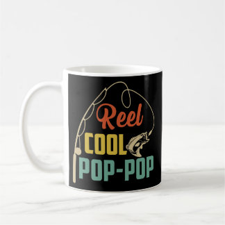 Retro Sunset Reel Cool Pop Pop Fishing Pop Pop コーヒーマグカップ