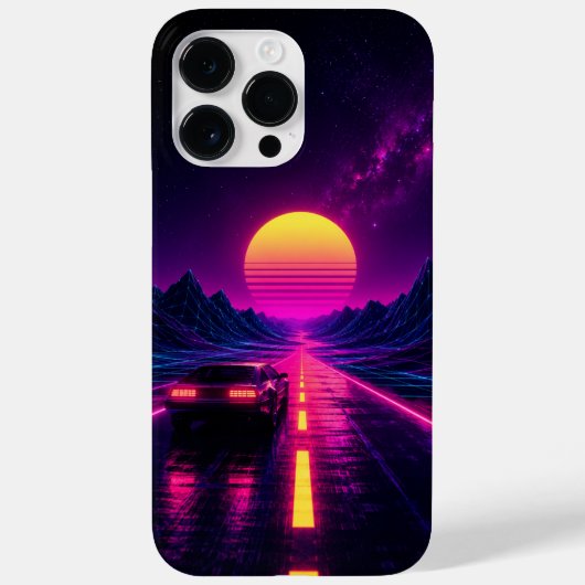 Retro Sunset Road Cell Phone Case Case-Mate iPhoneケース (裏面)