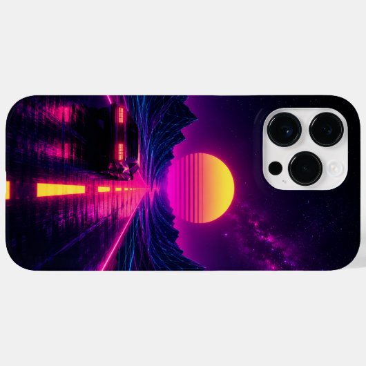 Retro Sunset Road Cell Phone Case Case-Mate iPhoneケース (裏面 (横))