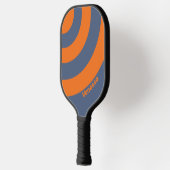 Retro Sunset Shoreline ThreeCircle Stripe withName ピックルボールラケット (左)