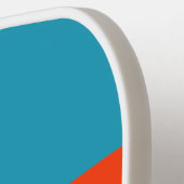 Retro Sunset Tide Rush Across Striping with Name ピックルボールラケット (左詳細)