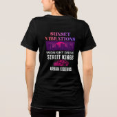 Retro Sunset Vibrations  トライブレンドＴシャツ (裏面)