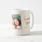 Retro Sunshine Best Mom Ever Boho Rainbow  コーヒーマグカップ (正面右)