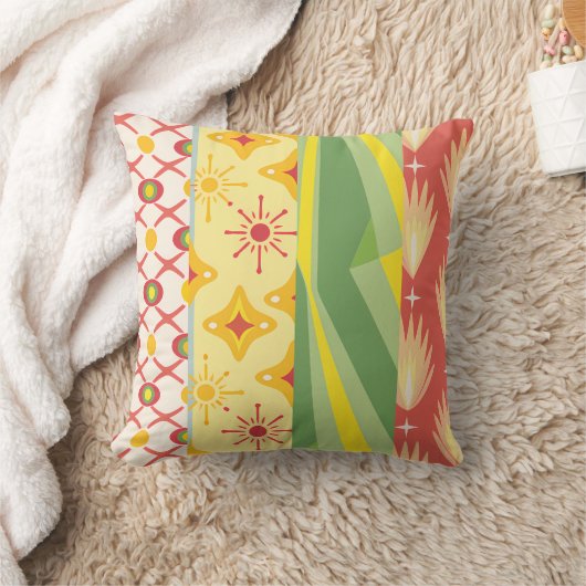 Retro Sunshine Patterns – Bold Colorful  クッション (ブランケット)