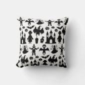 Retro Sunshine Patterns – Bold Colorful  クッション (正面)