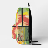 Retro Sunshine Patterns – Bold Colorful プリントバックパック (右)