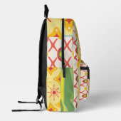 Retro Sunshine Patterns – Bold Colorful プリントバックパック (左)