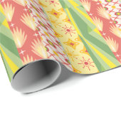 Retro Sunshine Patterns – Bold Colorful ラッピングペーパー (ロールコーナー)