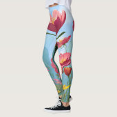 Retro Sunshine Patterns – Bold Colorful レギンス (左)