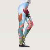 Retro Sunshine Patterns – Bold Colorful レギンス (右)