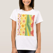 Retro Sunshine Patterns – Bold Colorful Tシャツ (正面)