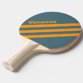 Retro Sunshine Three Angled Striping with Name 卓球ラケット (正面アングル)