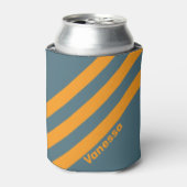 Retro Sunshine Three Stripes with Name 缶クーラー (缶正面)