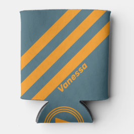Retro Sunshine Three Stripes with Name 缶クーラー