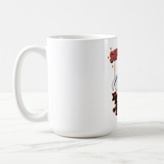 Retro Super Mom Queen of Everything Art Tee コーヒーマグカップ (左)