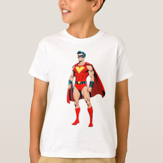 Retro Superhero Toast – 80s Comic Style Breakfast  Tシャツ