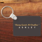 Retro Surf Sand Sunsets Palm Tree Beach Vibes キーホルダー (裏面)