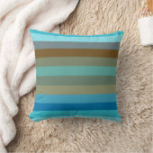 Retro Surf Stripe 1970s Beach Rainbow   クッション (ブランケット)