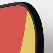 Retro Surf Sunset Three Circle Stripe with Name ピックルボールラケット (左詳細)