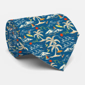 Retro Surfer California Car Cool Tie ネクタイ (ロール)