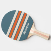 Retro Surfside Across Striping with Name 卓球ラケット (横)