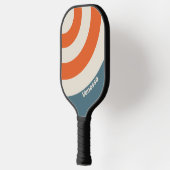 Retro Surfside Circle Stripe with Name ピックルボールラケット (左)