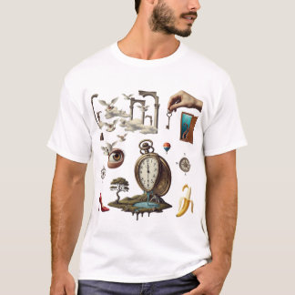 Retro Surreal Collage Aesthetic T-Shirt | Vintage  Tシャツ