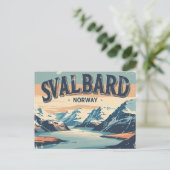 Retro Svalbard ポストカード (スタンド正面)