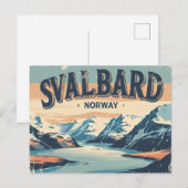 Retro Svalbard ポストカード (正面/裏面)