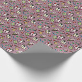 Retro Sweets- Pink ラッピングペーパー (角)