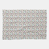 Retro Sweets- White キッチンタオル (横)