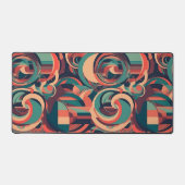 Retro Swirls in Harmonic Fusion デスクマット (正面)