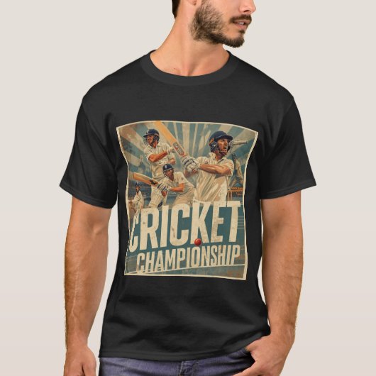 Retro T20 Cricket Fever Tee Tシャツ (正面)