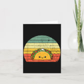 Retro Taco Lover Shirt Funny Retro Taco Humor  カード (正面)