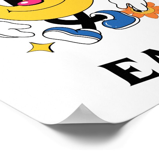 Retro Take it Easy  ポスター (角)