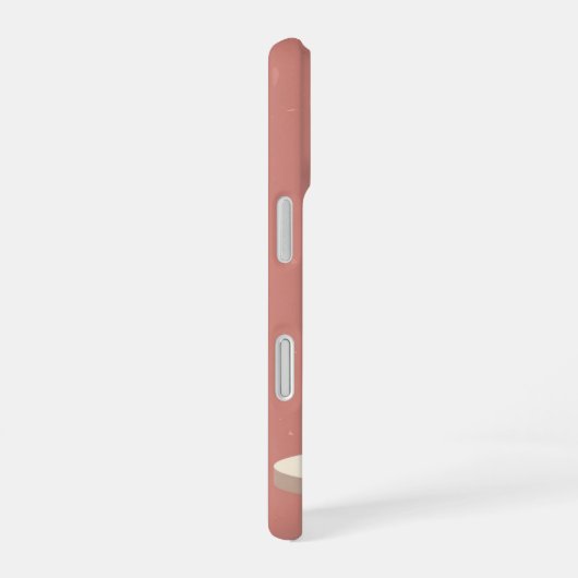 Retro Takeaway Coffee Cup iPhone 16ケース (右側面)