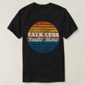 Retro Talk Less Smile More Tシャツ (デザイン正面)