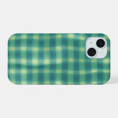 Retro Tartan Plaid Phone Case iPhone 15ケース (裏面横)