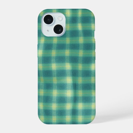 Retro Tartan Plaid Phone Case iPhone 15ケース (裏面)
