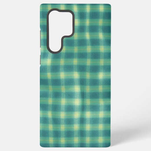 Retro Tartan Plaid Phone Case Samsung Galaxyケース (裏面)