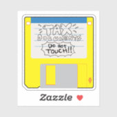 Retro Taxes Floppy Disk シール (シート)