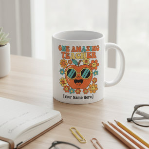 retro teacher appreciation personalized class o コーヒーマグカップ