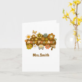 Retro Teacher Card カード