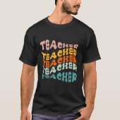 Retro Teacher Colorful Elementary School Teacher Tシャツ (正面)