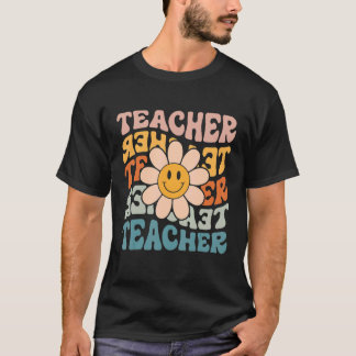 Retro Teacher Colorful Elementary School Teacher Tシャツ