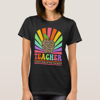 Retro Teacher Inspirational Colorful Back To Schoo Tシャツ