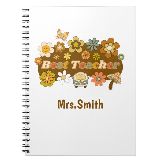 Retro Teacher Notebook ノートブック (正面)