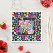 Retro Teacher Paper Dinner Napkins スタンダードランチョンナプキン (インサイチュ)