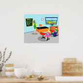 Retro Teacher Poster ポスター (キッチン)